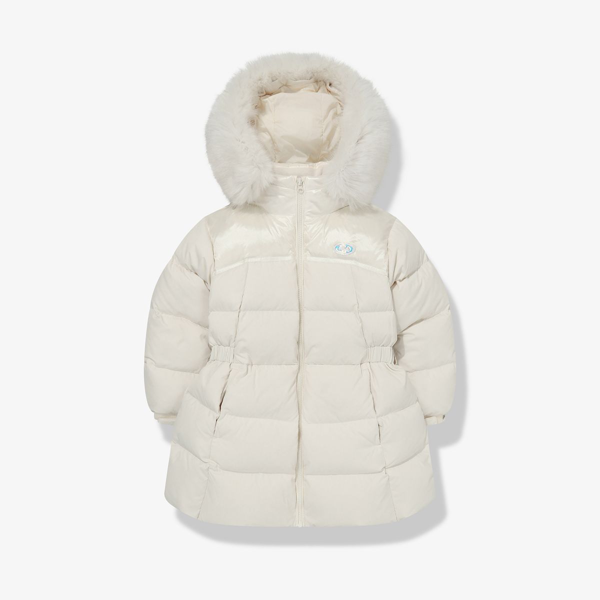 휠라 키즈(FILA KIDS) 구스 글로시 벨티드 롱다운