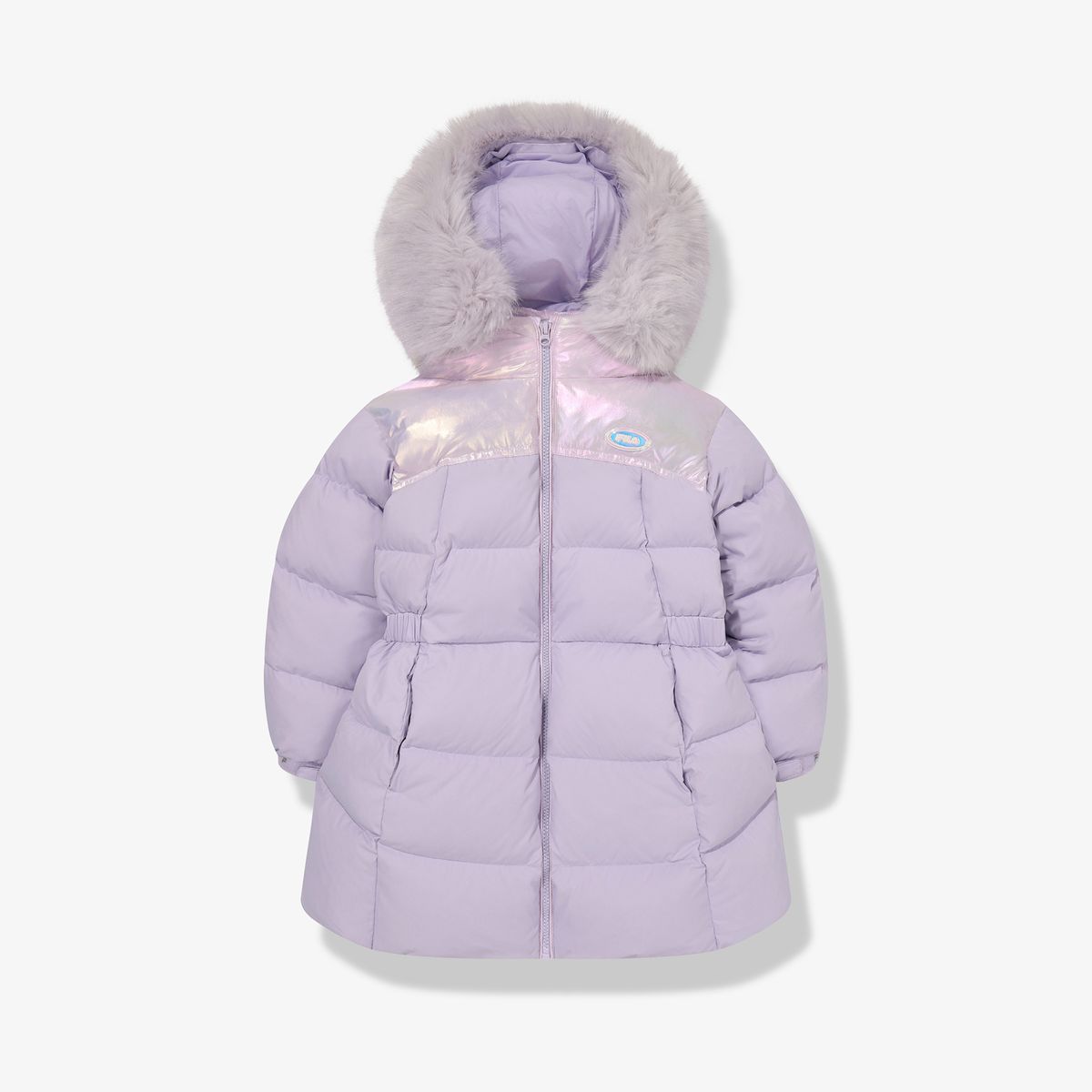 휠라 키즈(FILA KIDS) 구스 글로시 벨티드 롱다운