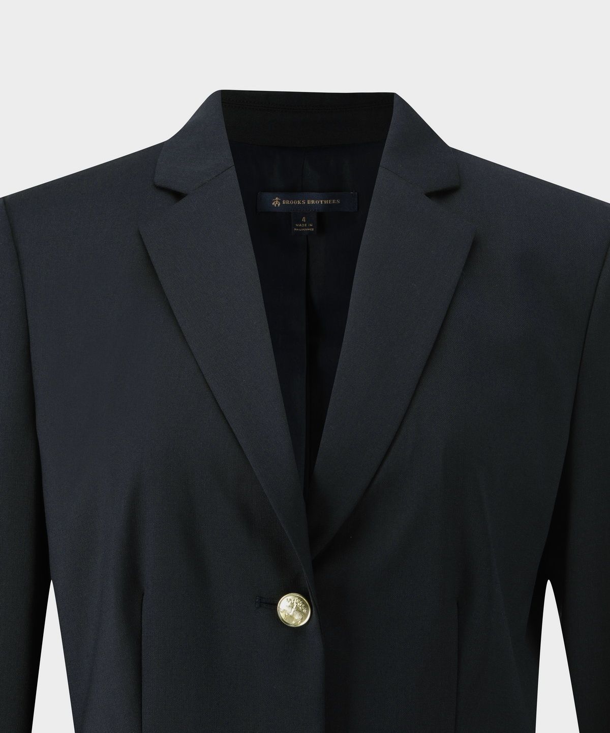 브룩스 브라더스(BROOKS BROTHERS) [여성] 울 싱글 2버튼 금장 블레이저 (네이비) (BBJBWFZ501)