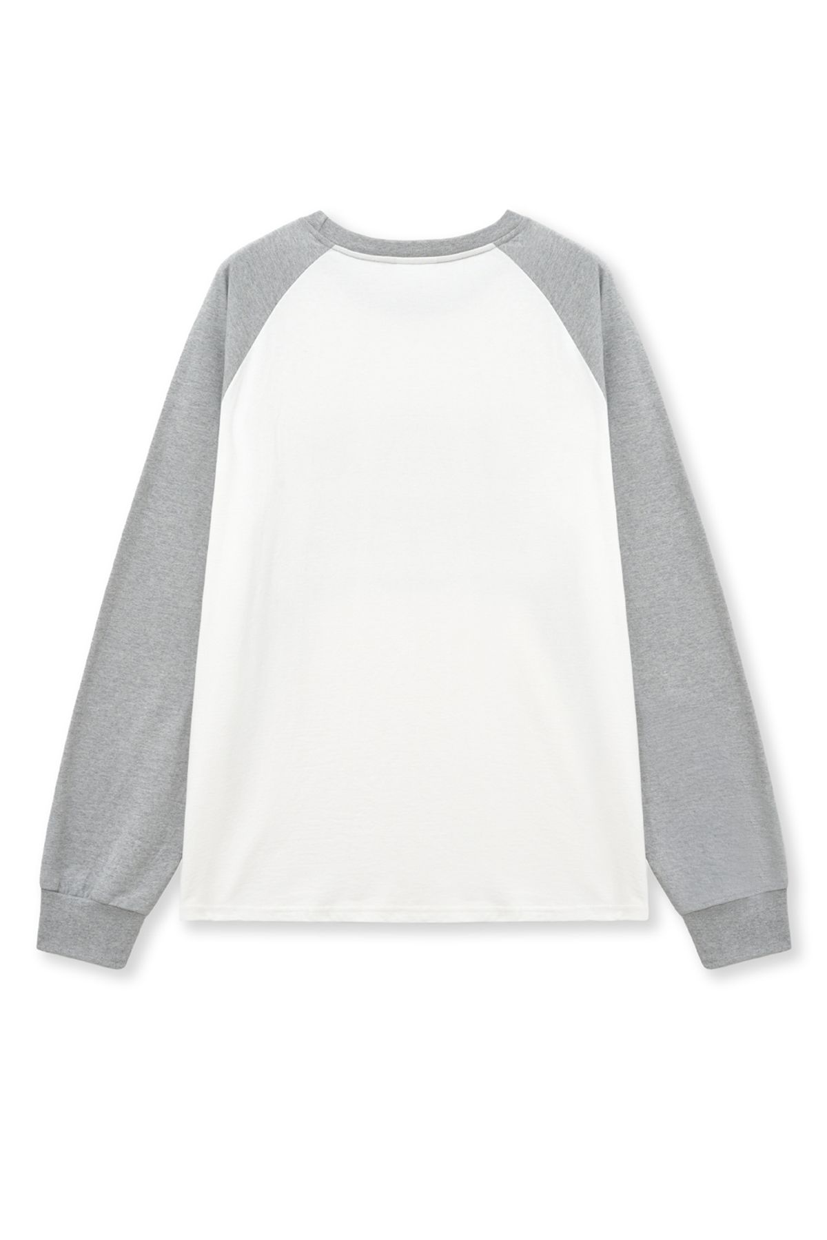 캑터스도넛마켓(CACTUSDONUTMARKET) Cactus Raglan Long Sleeve T-shirt-Melange gray