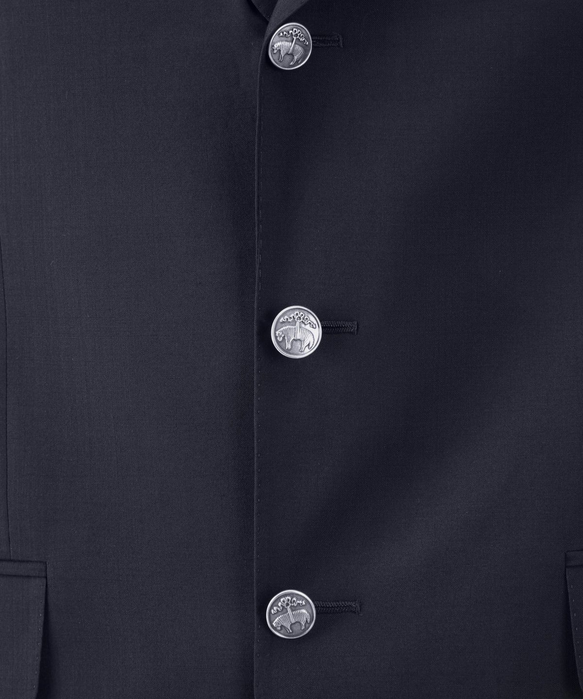 브룩스 브라더스(BROOKS BROTHERS) 클래식핏 싱글 3버튼 은장 블레이저 (네이비) (BBJBMNZ503)