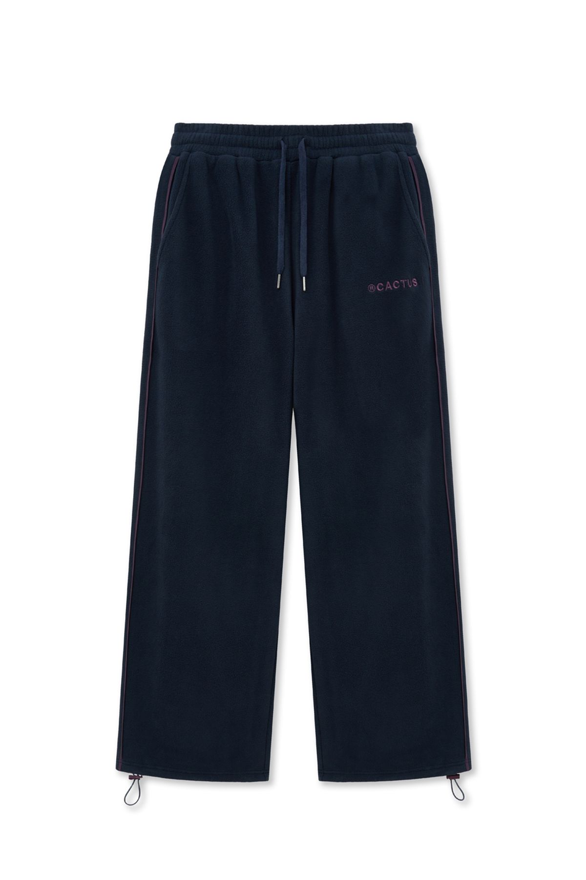 캑터스도넛마켓(CACTUSDONUTMARKET) Embroidery Piping Fleece Sweat Pants-Navy