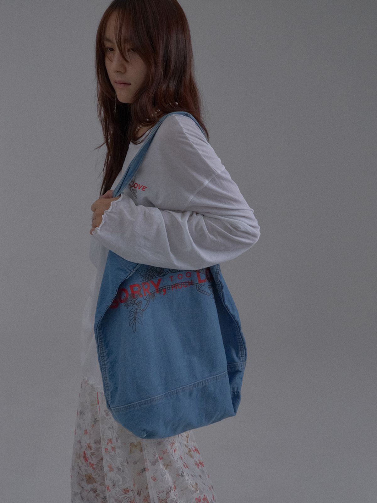 쏘리, 투 머치 러브(SORRY, TOO MUCH LOVE) Archive Soluv Denim Tote_Blue