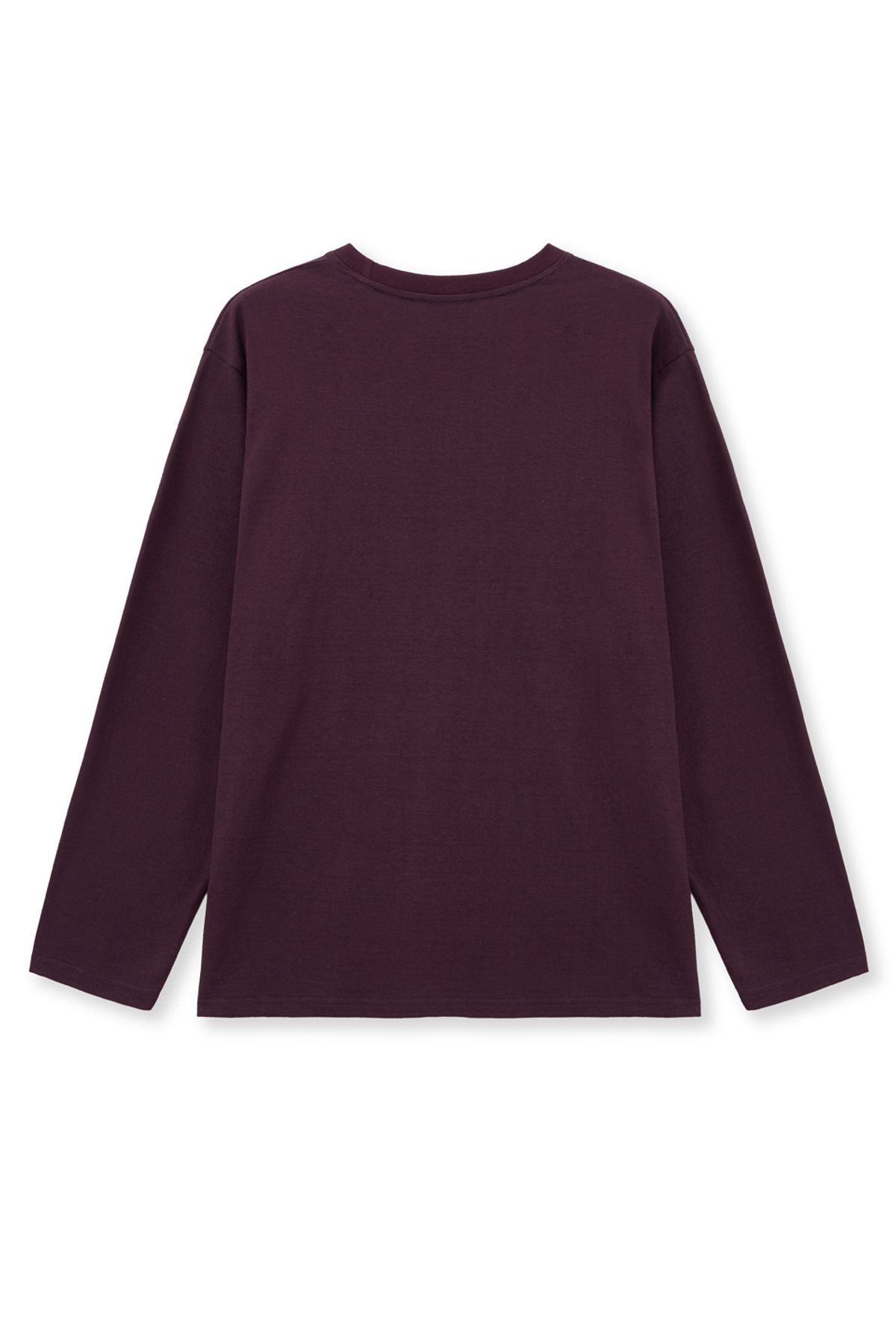캑터스도넛마켓(CACTUSDONUTMARKET) Lettering Long Sleeve T-shirt-Purple