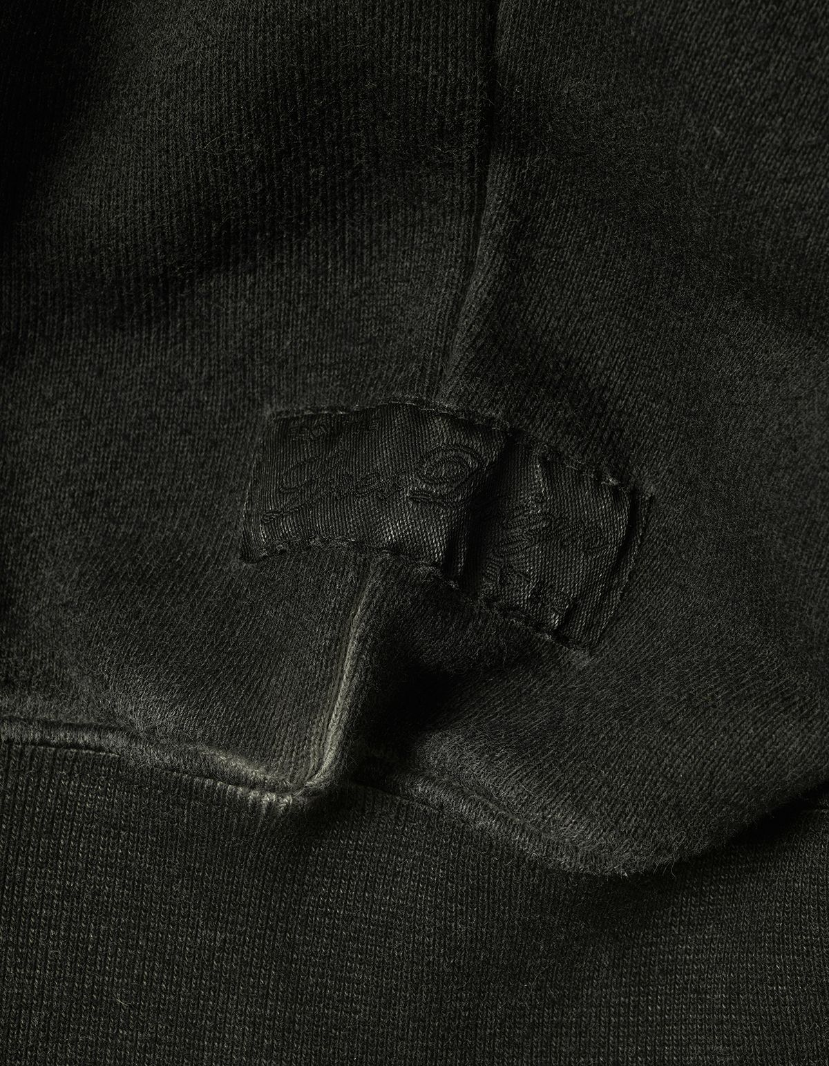 로어즈(LORES) Pigment Dyed Split Zip Hoodie - Charcoal