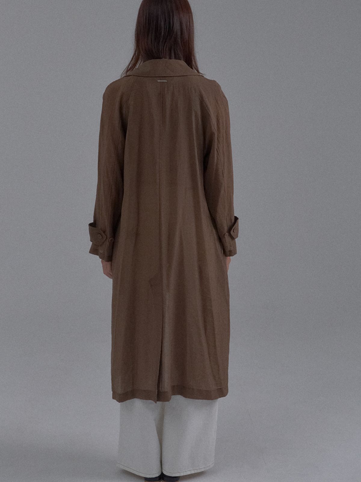 쏘리, 투 머치 러브(SORRY, TOO MUCH LOVE) New Spring See-Through Trench Coat_Brown