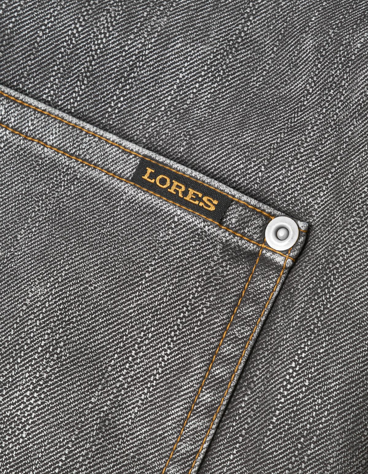 로어즈(LORES) Faux Leather Trucker Jacket - Black