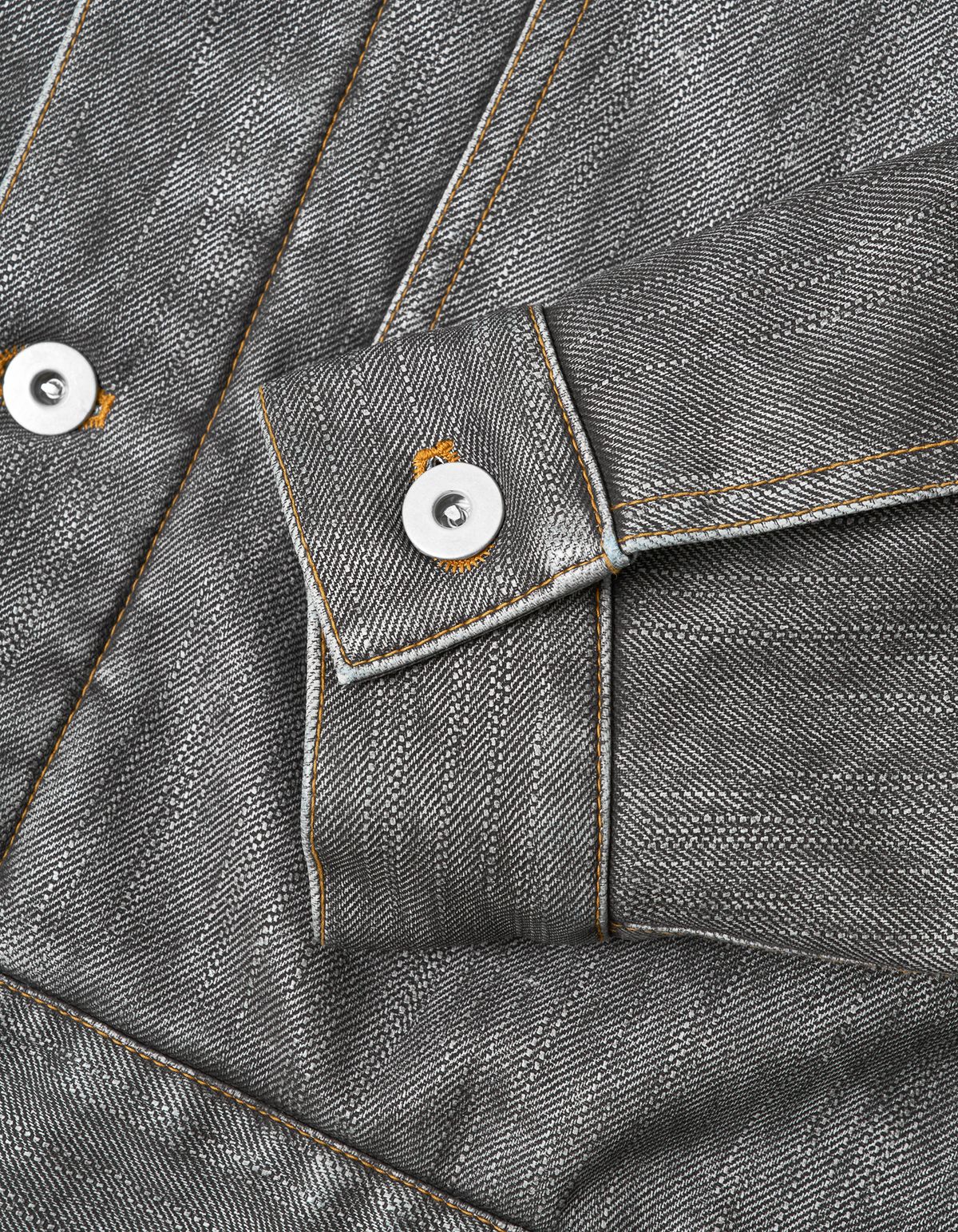 로어즈(LORES) Faux Leather Trucker Jacket - Black