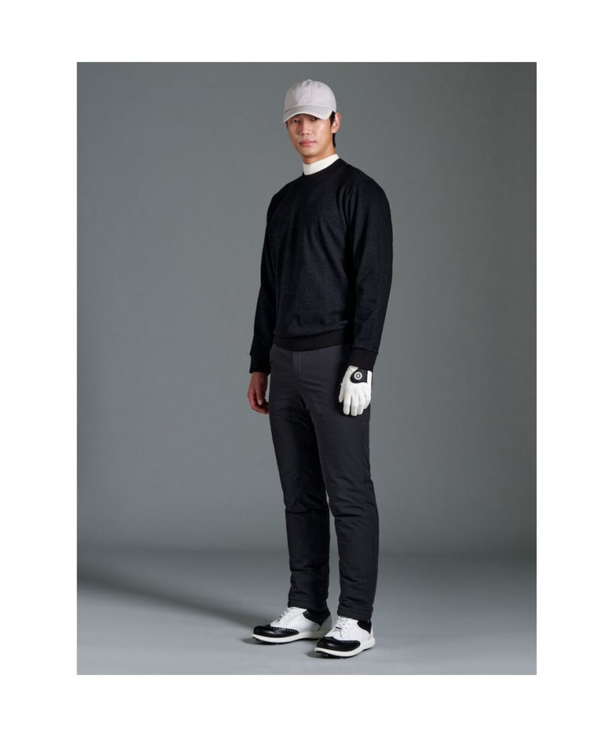 빈폴골프(BEANPOLE GOLF) 남성 하운드 투스 스웨트 셔츠 - 애쉬