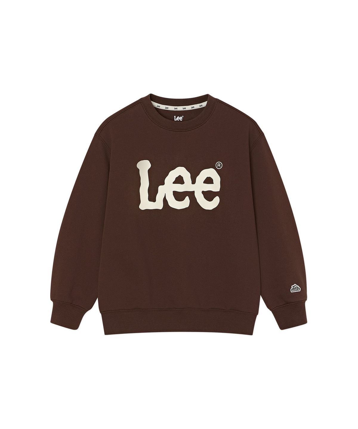 리 키즈(LEE KIDS) 에센셜 빅트위치 맨투맨 브라운 LK2601CR21BR