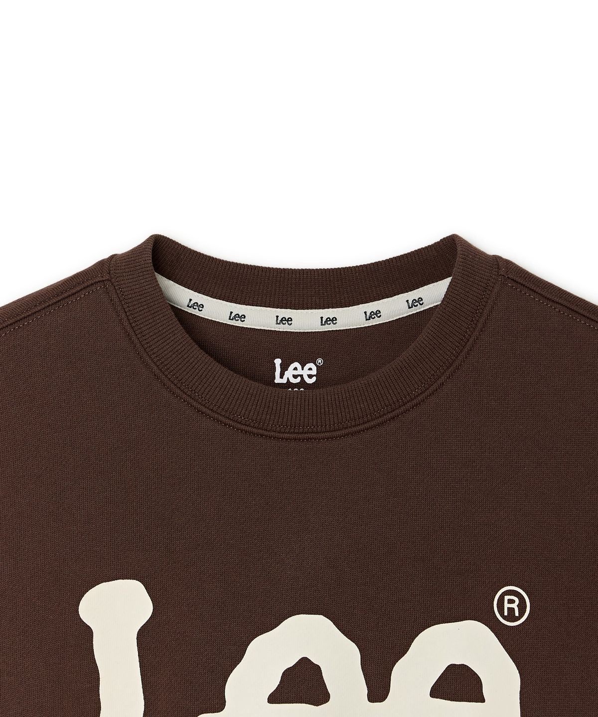 리 키즈(LEE KIDS) 에센셜 빅트위치 맨투맨 브라운 LK2601CR21BR