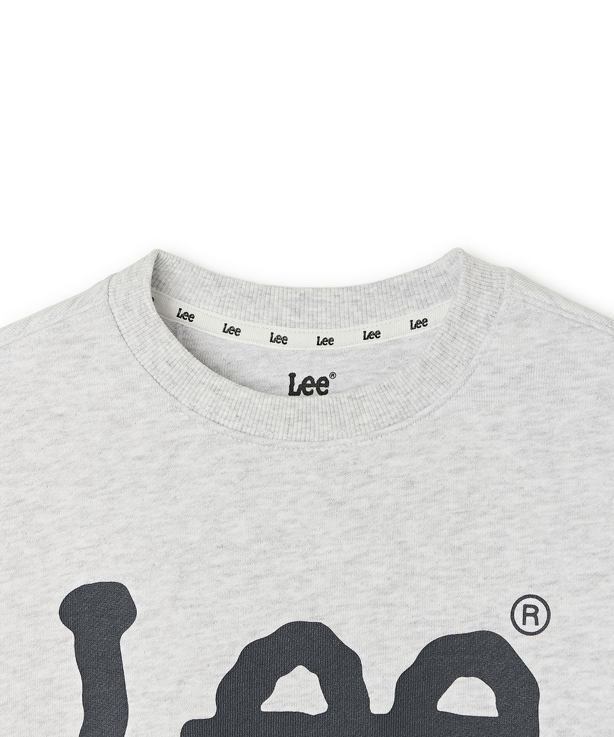 리 키즈(LEE KIDS) 에센셜 빅트위치 맨투맨 화이트멜란지 LK2601CR01WM