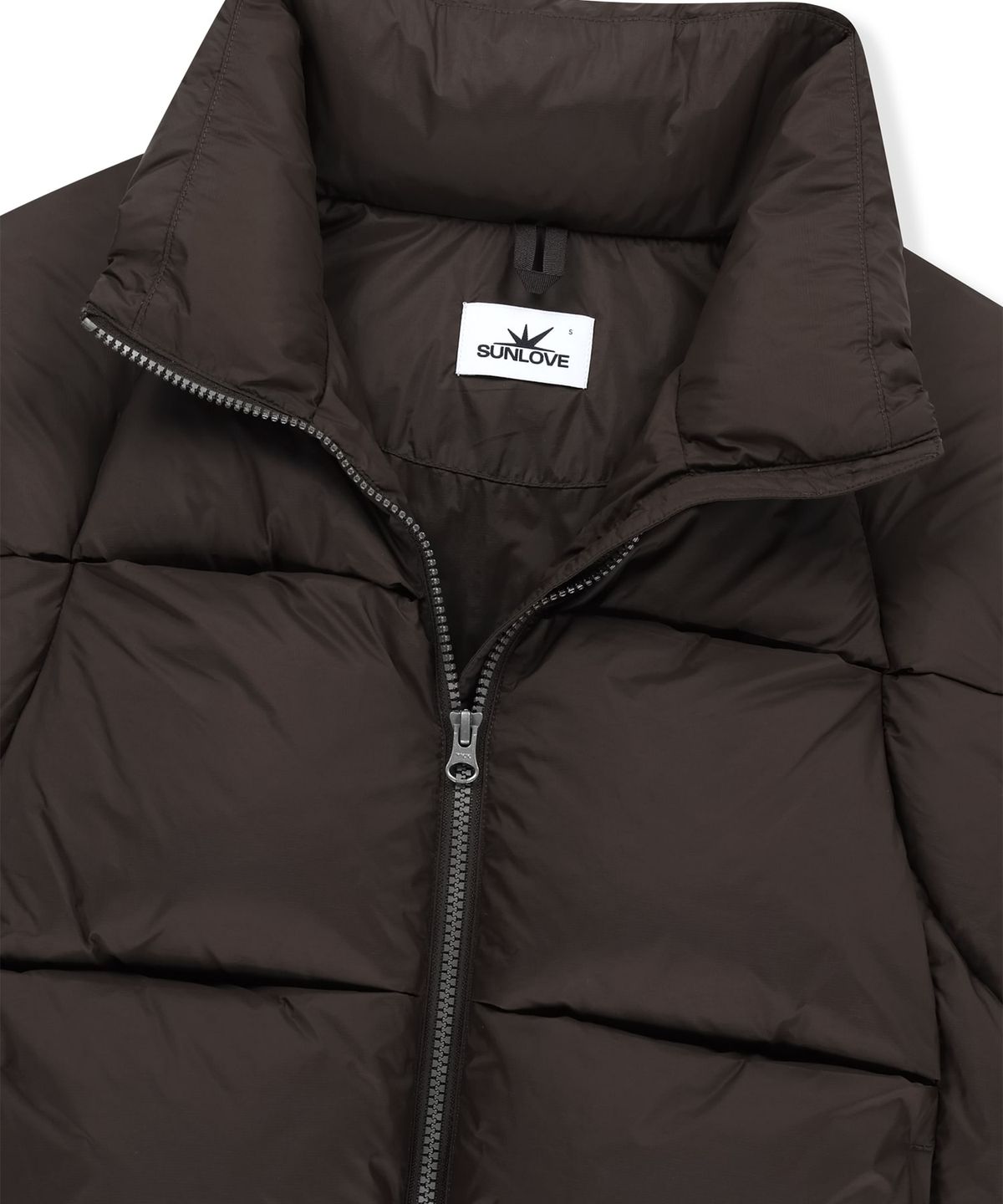 썬러브투어(SUNLOVETOUR) Toray Slice Down Jacket Brown