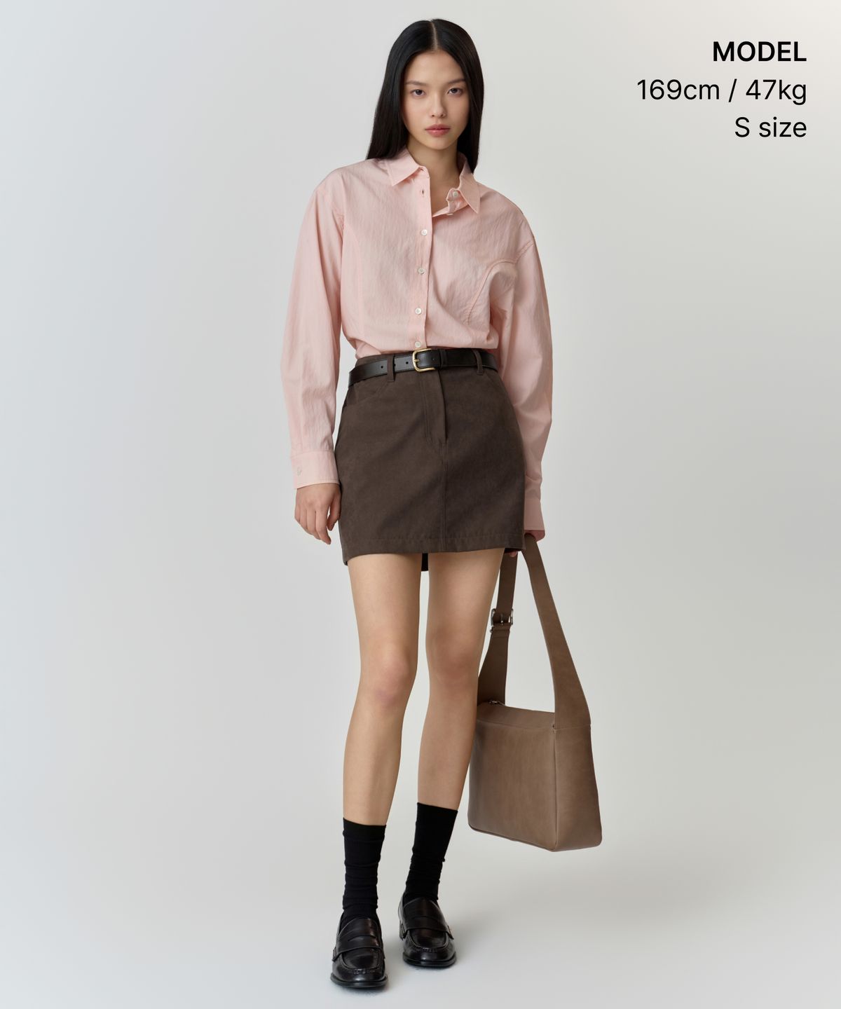 무신사 스탠다드 우먼(MUSINSA STANDARD WOMAN) 우먼즈 RN 신치드 셔츠 [로즈 워터]