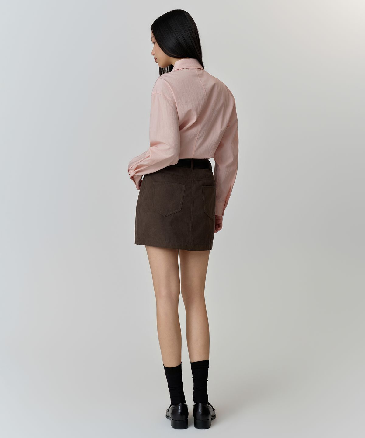 무신사 스탠다드 우먼(MUSINSA STANDARD WOMAN) 우먼즈 RN 신치드 셔츠 [로즈 워터]