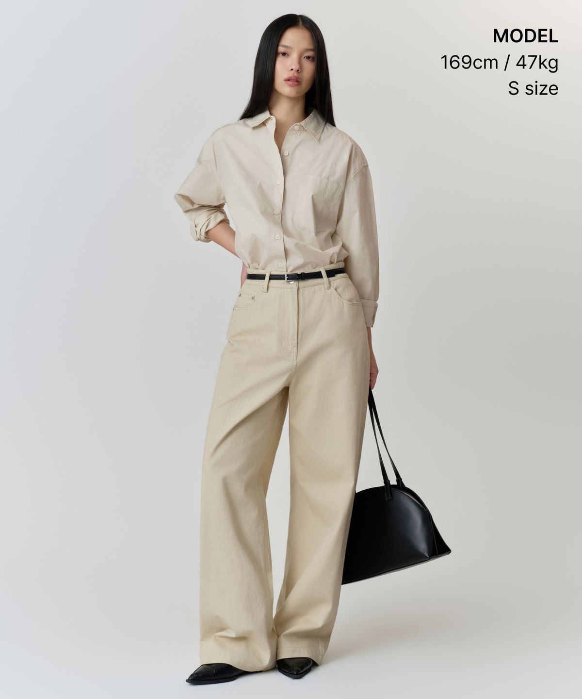 무신사 스탠다드 우먼(MUSINSA STANDARD WOMAN) 우먼즈 코튼 엑스트라 와이드 팬츠 [라이트 베이지]