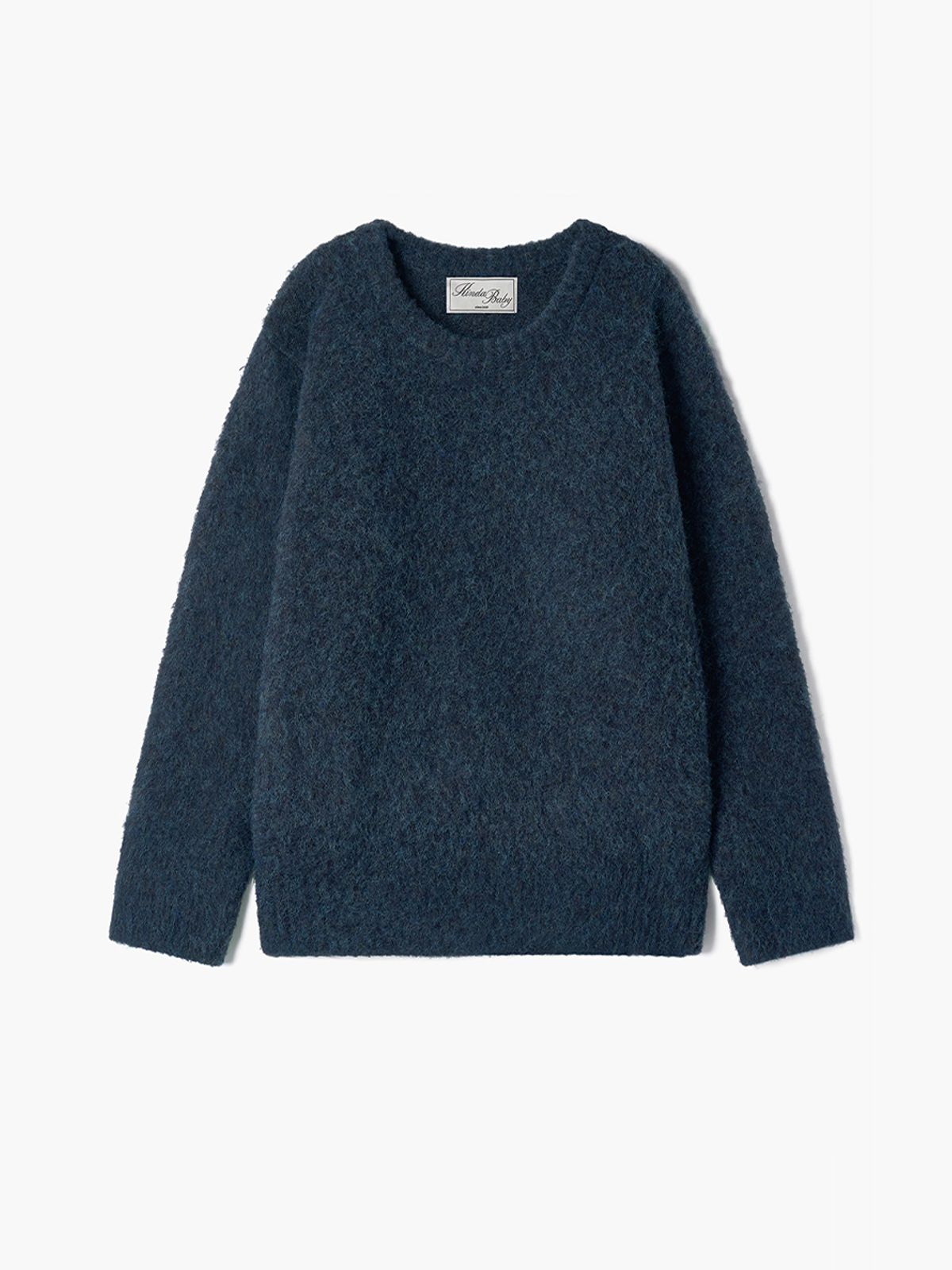 카인더베이비(KINDABABY) cozy brushed round knit - Blue haze