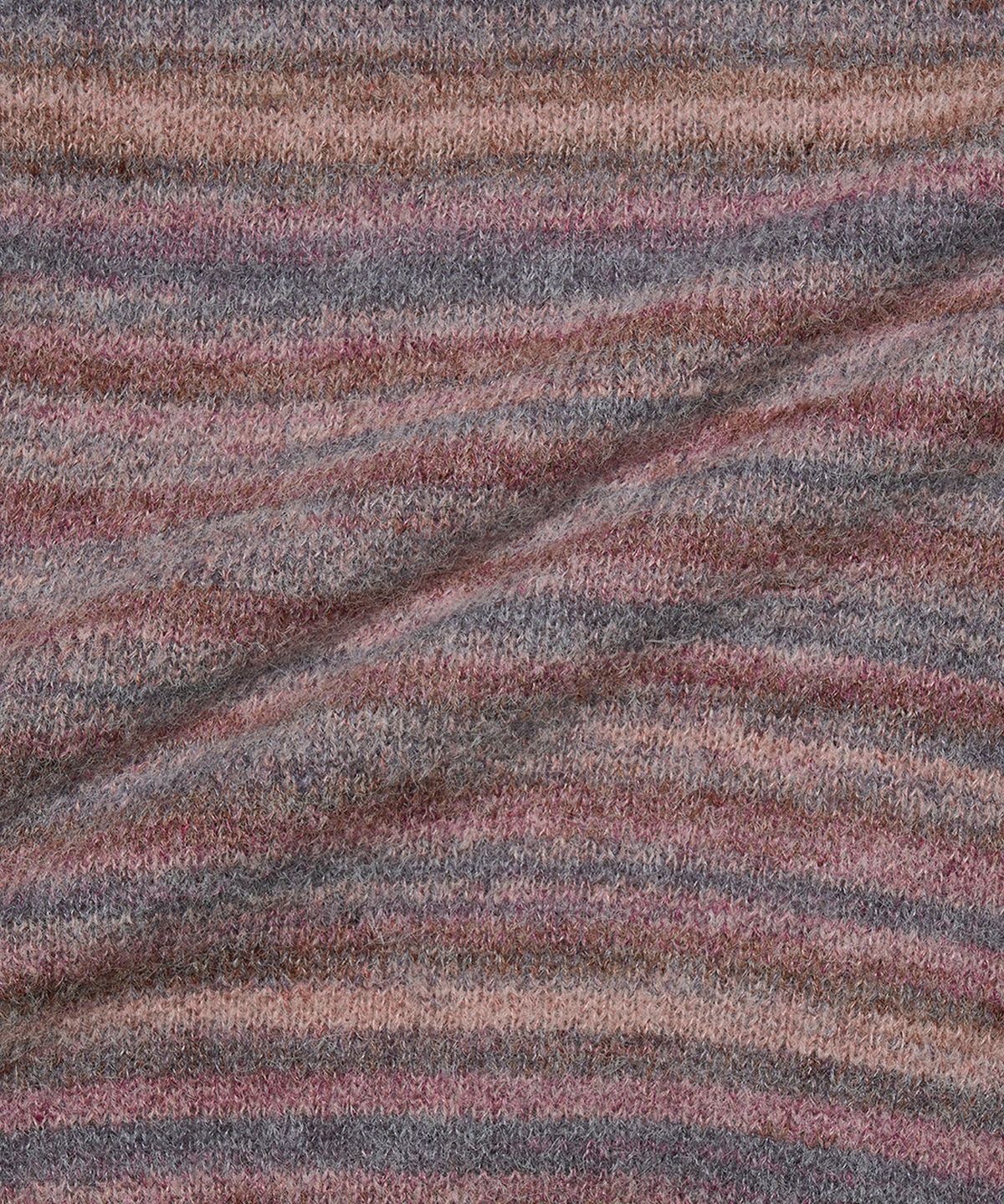 골든선샤인(GOLDEN SUNSHINE) Wool stripe knit hood zip-up_Pink