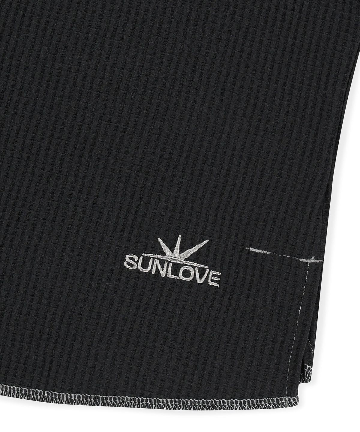 썬러브투어(SUNLOVETOUR) Aero Waffle LS Tee Black