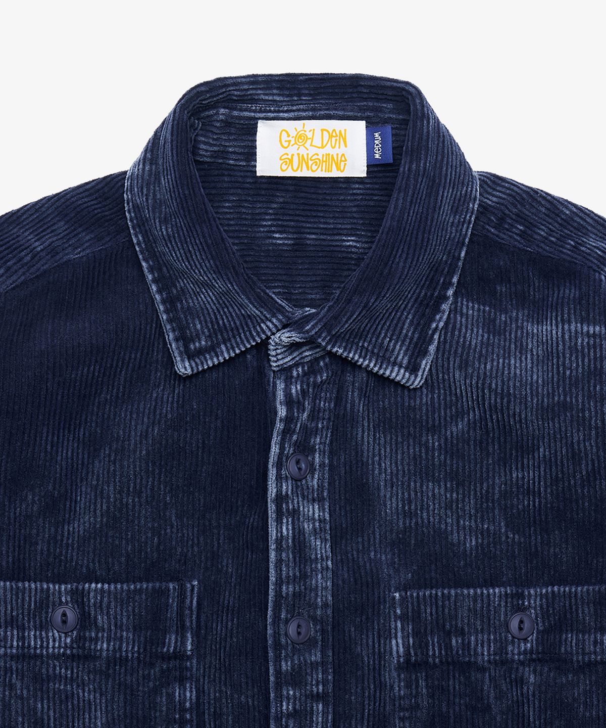 골든선샤인(GOLDEN SUNSHINE) Corduroy washed shirts_Navy