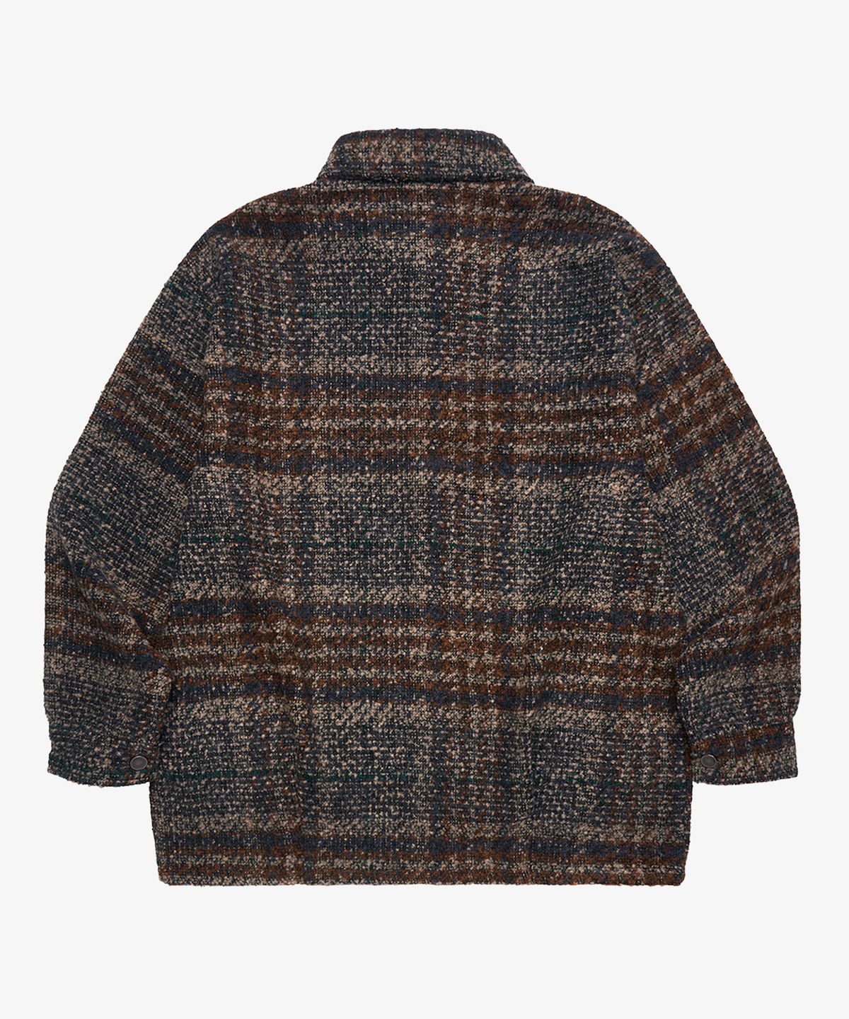 골든선샤인(GOLDEN SUNSHINE) Wool boucle check jacket_Brown