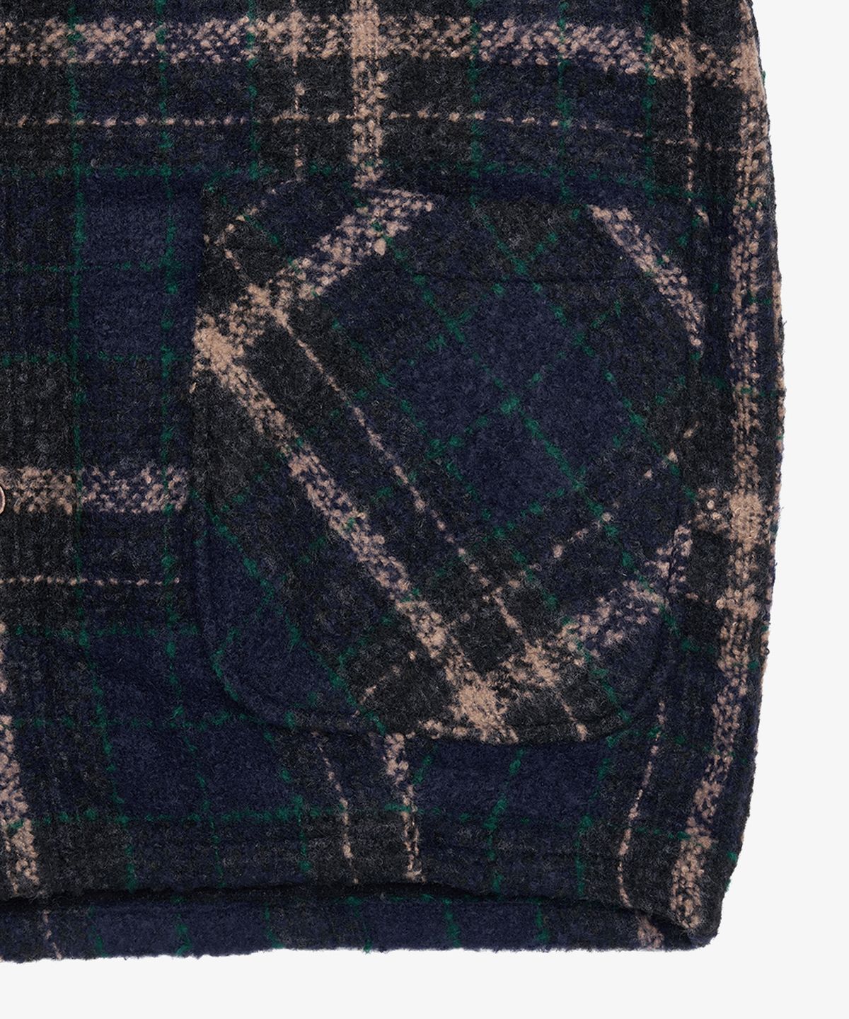 골든선샤인(GOLDEN SUNSHINE) Wool boucle check jacket_Green