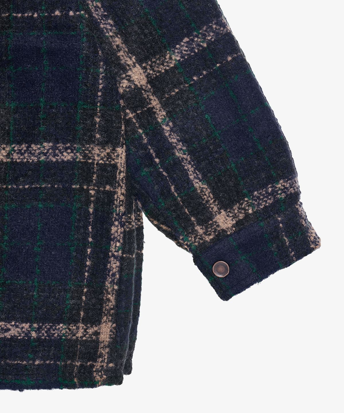 골든선샤인(GOLDEN SUNSHINE) Wool boucle check jacket_Green