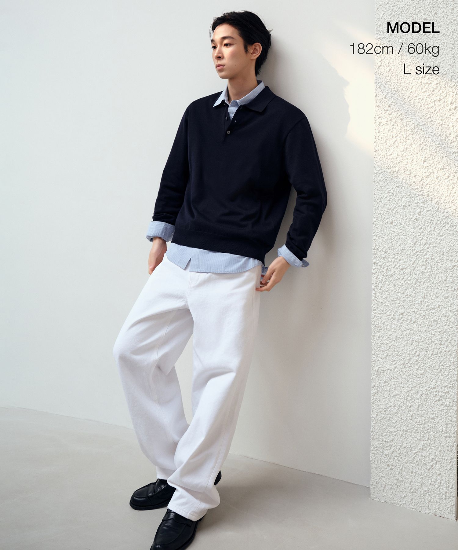 MUSINSA公式 | MUSINSA STANDARD ウォッシャブルスーピマコットン長袖