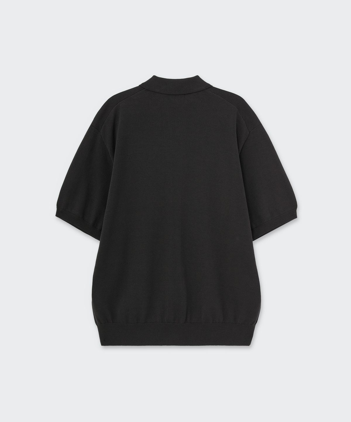 무신사 스탠다드(MUSINSA STANDARD) 워셔블 수피마 코튼 칼라드 반소매 가디건 [다크 그레이]