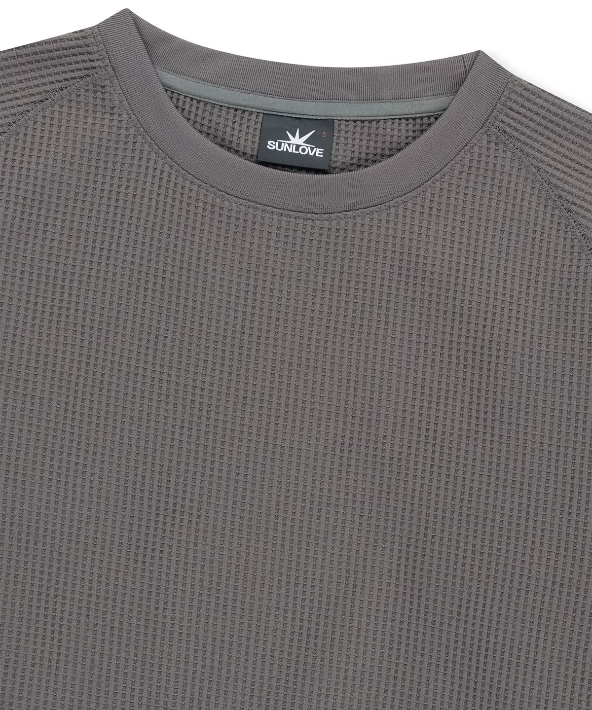 썬러브투어(SUNLOVETOUR) Aero Waffle LS Tee Charcoal