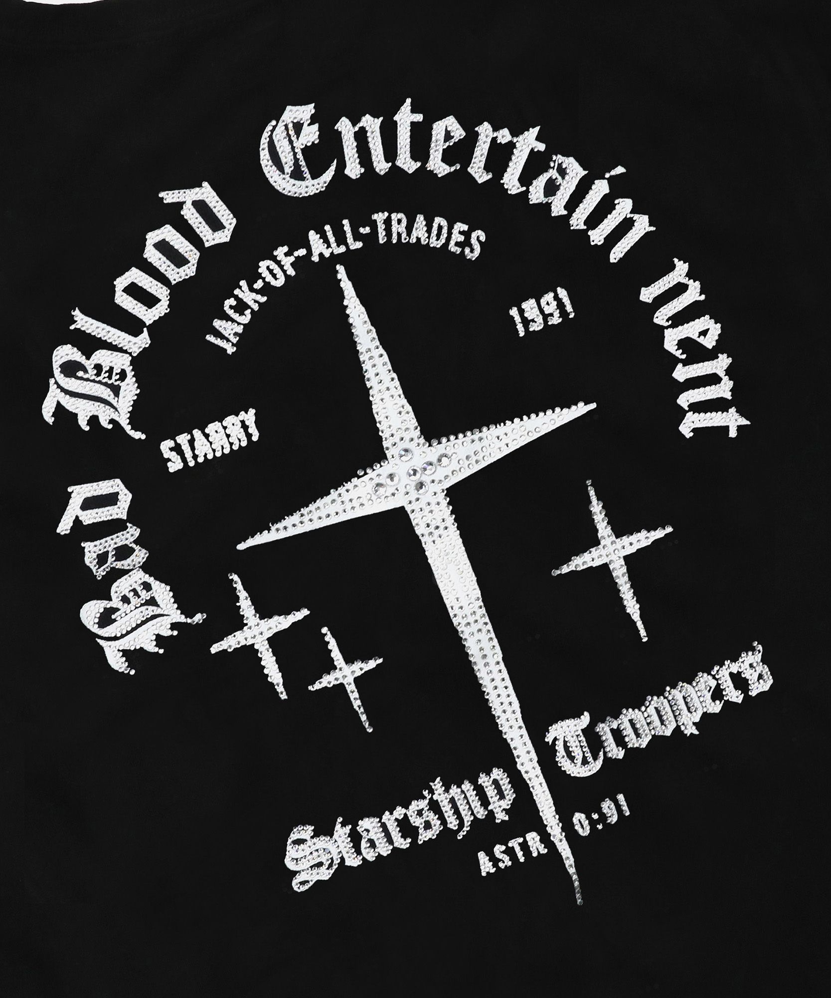 MUSINSA公式 | BADBLOOD BBNT ラインストーンジャージスリムロング
