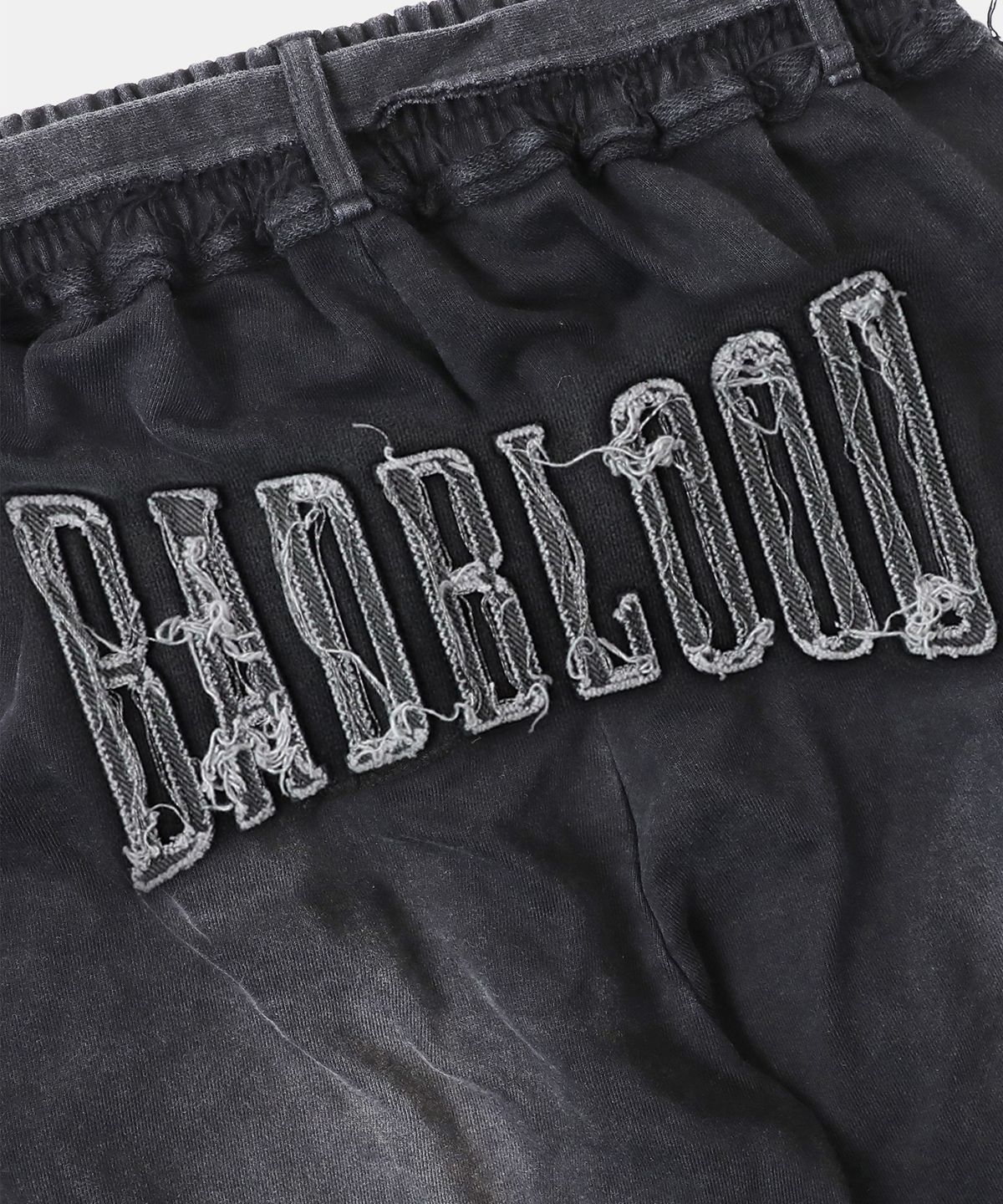 배드블러드(BADBLOOD) 로 엣지 컨벡스 조거 - 워시드블랙
