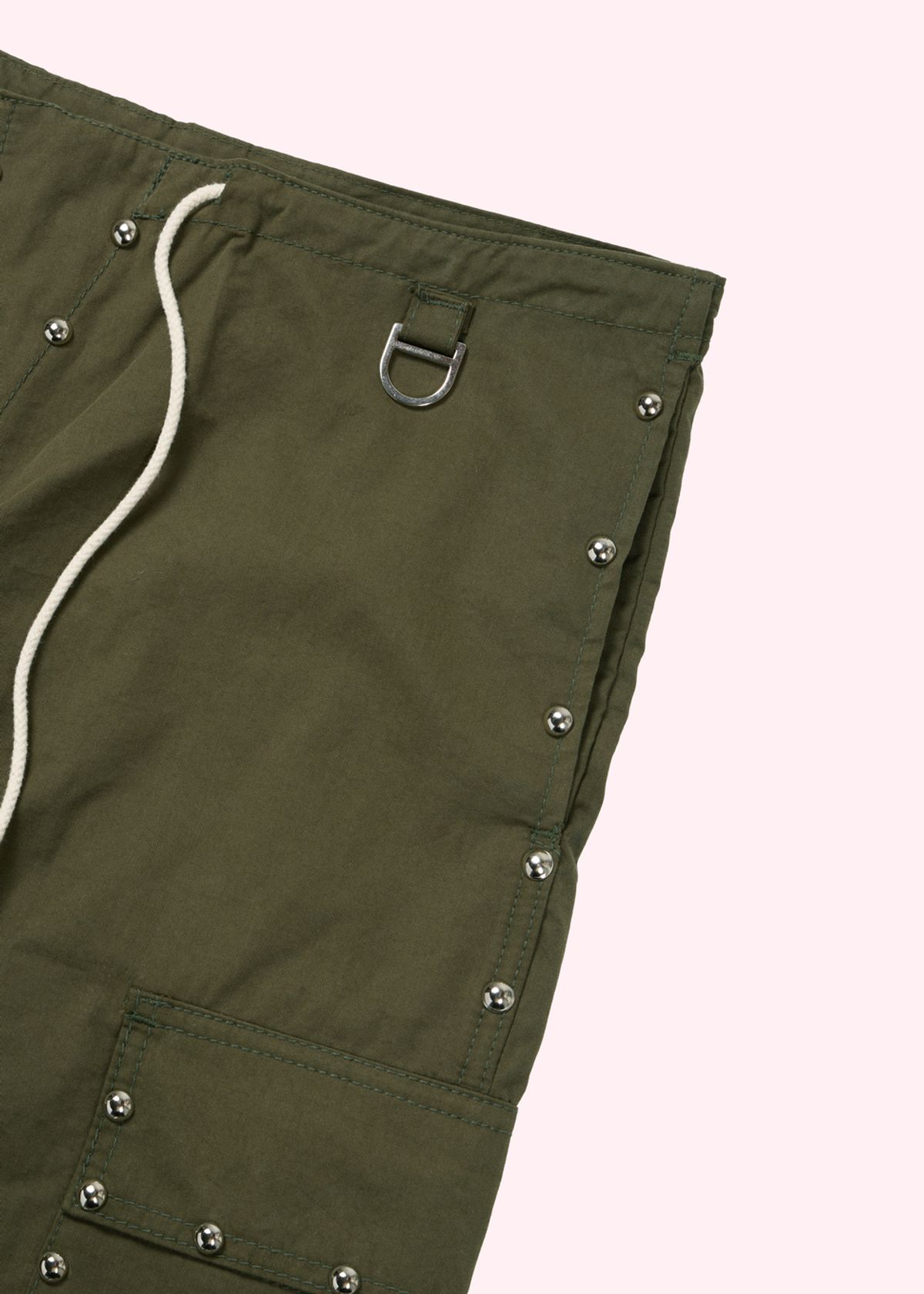 어텐즈(ATTENDS) Studded cargo pants (Khaki)