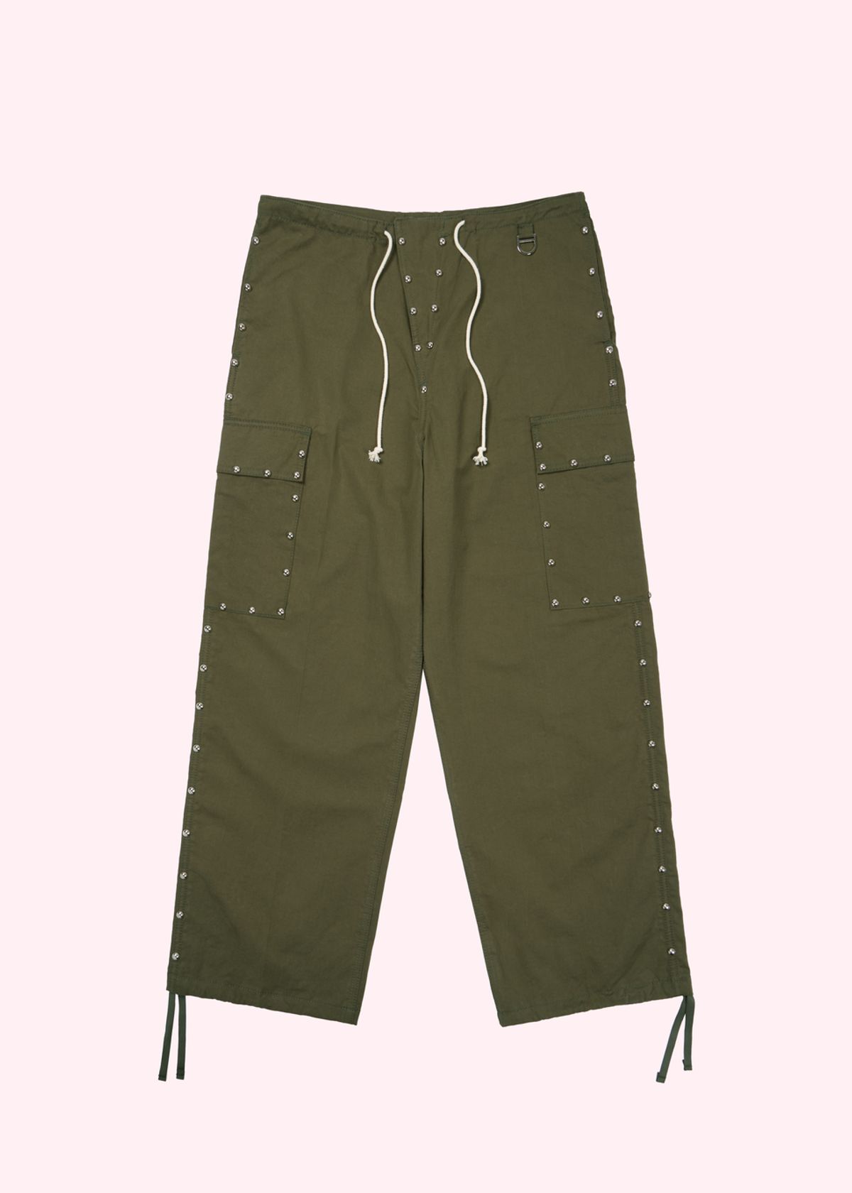 어텐즈(ATTENDS) Studded cargo pants (Khaki)