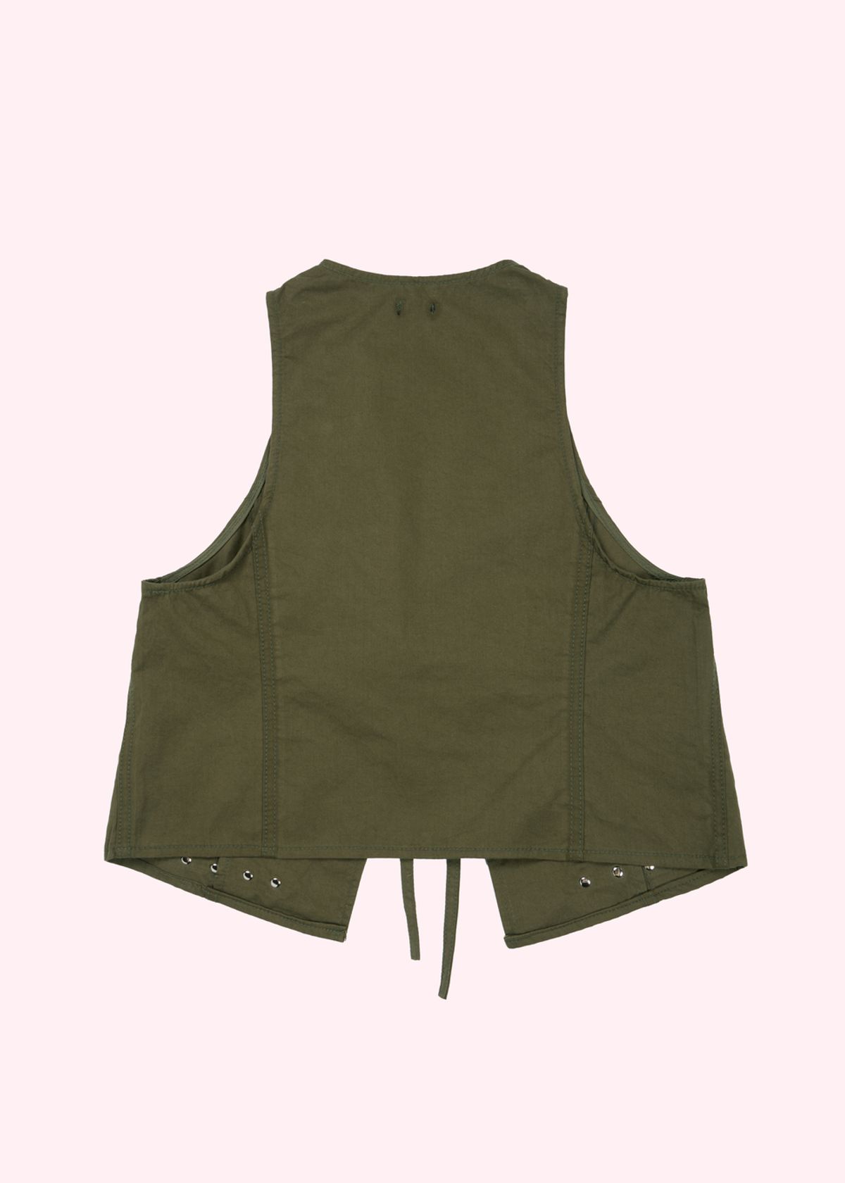 어텐즈(ATTENDS) Studded Vest (Khaki)