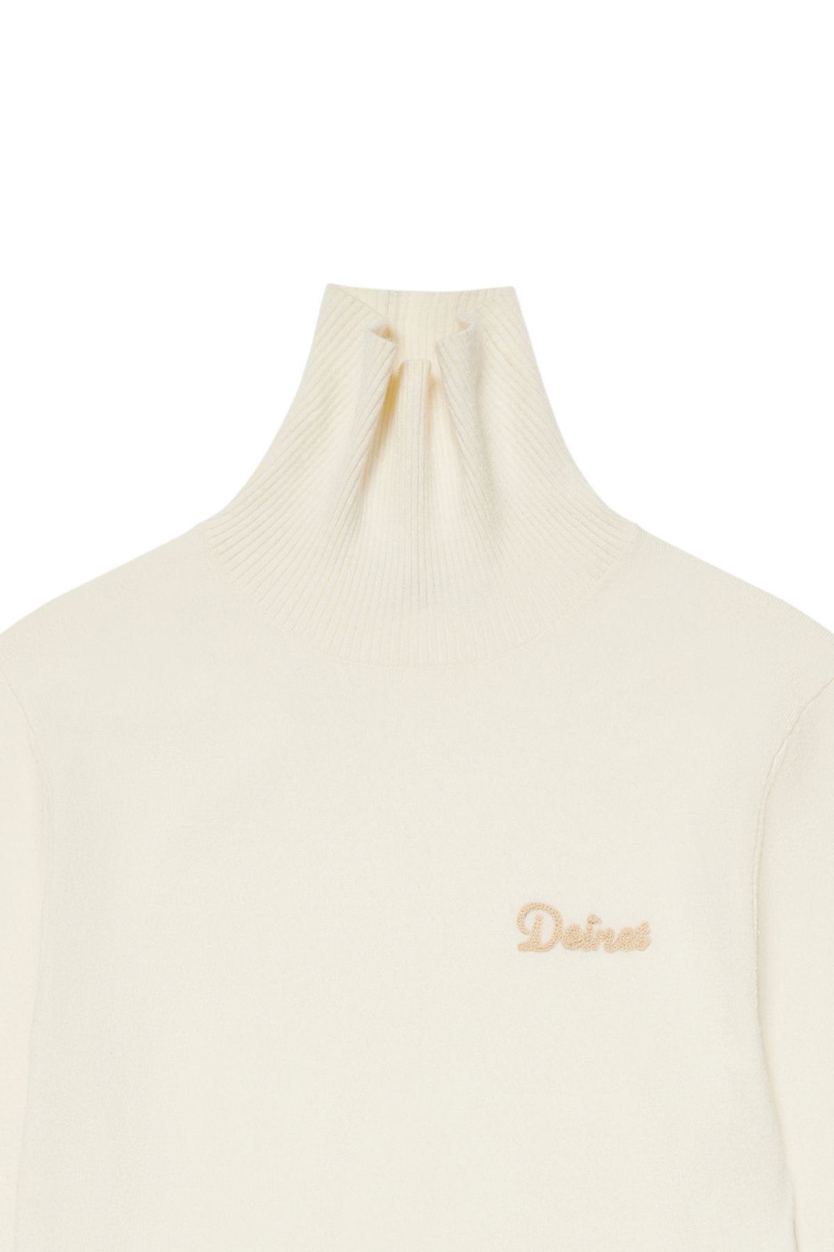 다이닛(DEINET) TURTLENECK SLIM KNIT TOP IN CREAM
