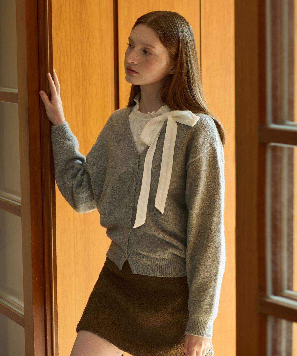 어다울(ADAUL) Essential soft v neck cardigan - 7color