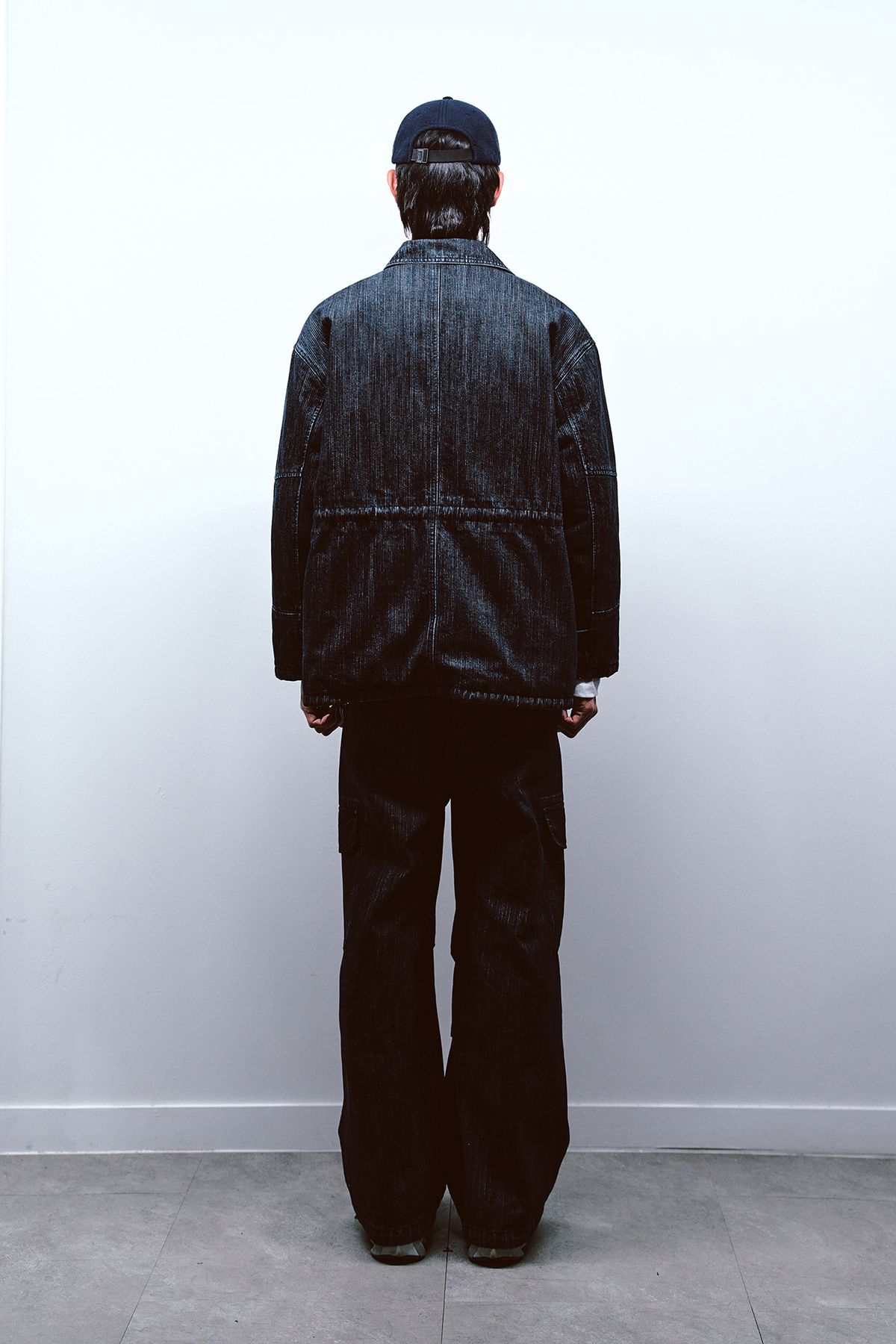 다이닛(DEINET) CHAIN DENIM M51 CARGO PANTS IN BLUE