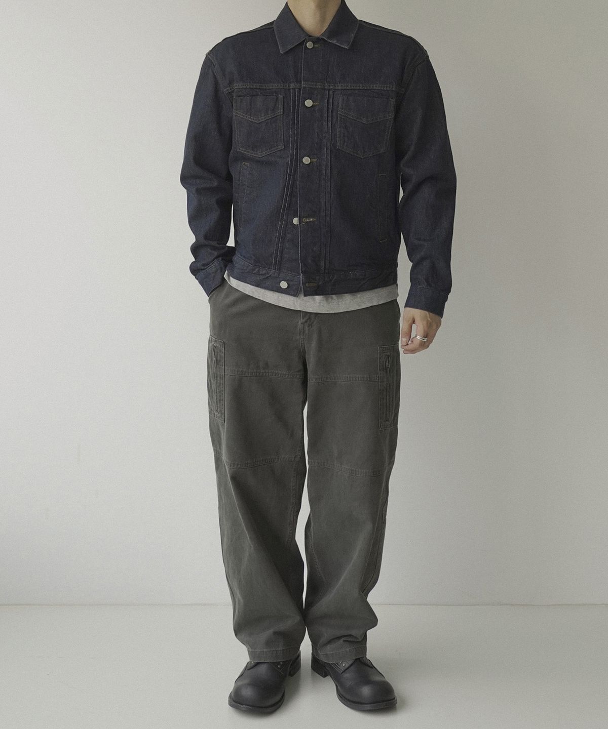 시도(SIIIIDO) JONAH PF SILHOUETTE SELVEDGE RAW DENIM JACKET #1