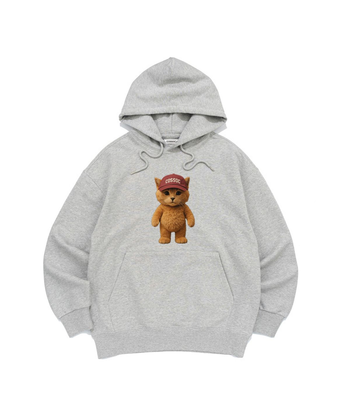코소(COSO) CC 캡 캣 후드 티셔츠 (BLACK)