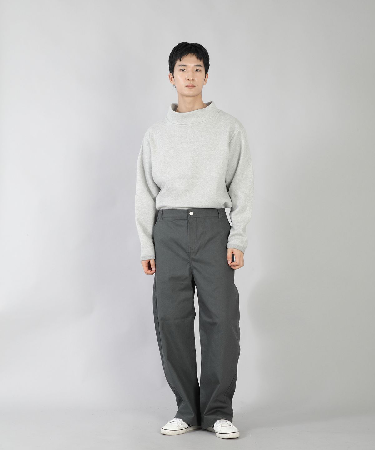 세인트크루(SAINTCREW) EX와이드 버튼팬츠 EWB-377 차콜