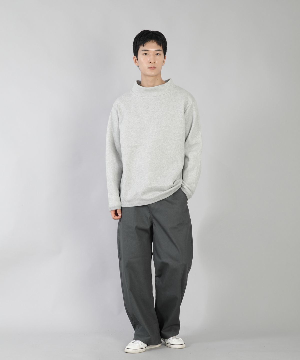 세인트크루(SAINTCREW) EX와이드 버튼팬츠 EWB-377 차콜