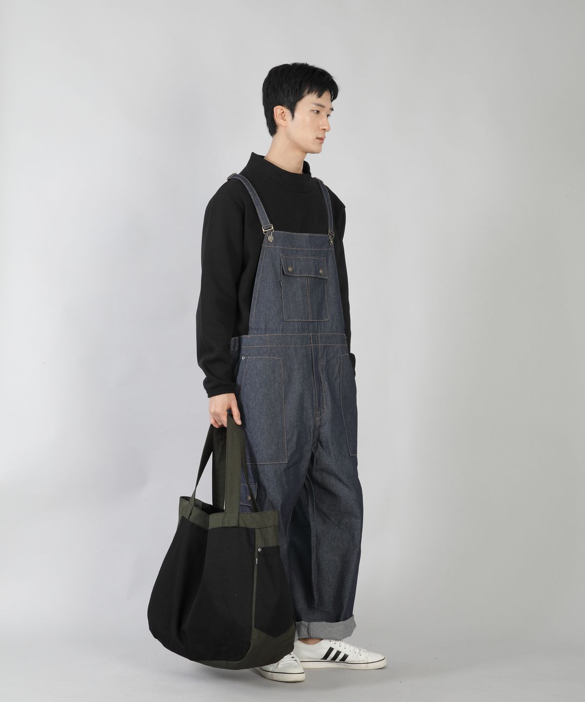 세인트크루(SAINTCREW) 자이언트 벌크 에코백 GBE-156 카키블랙