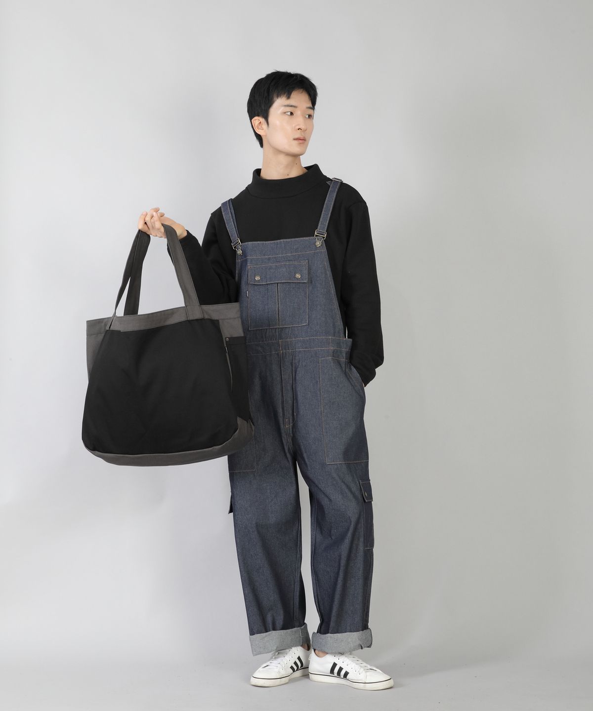 세인트크루(SAINTCREW) 자이언트 벌크 에코백 GBE-156 차콜블랙