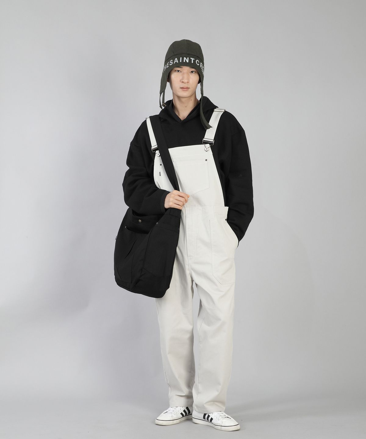세인트크루(SAINTCREW) 버클스크랩 카고 메일백 BCM-158 블랙