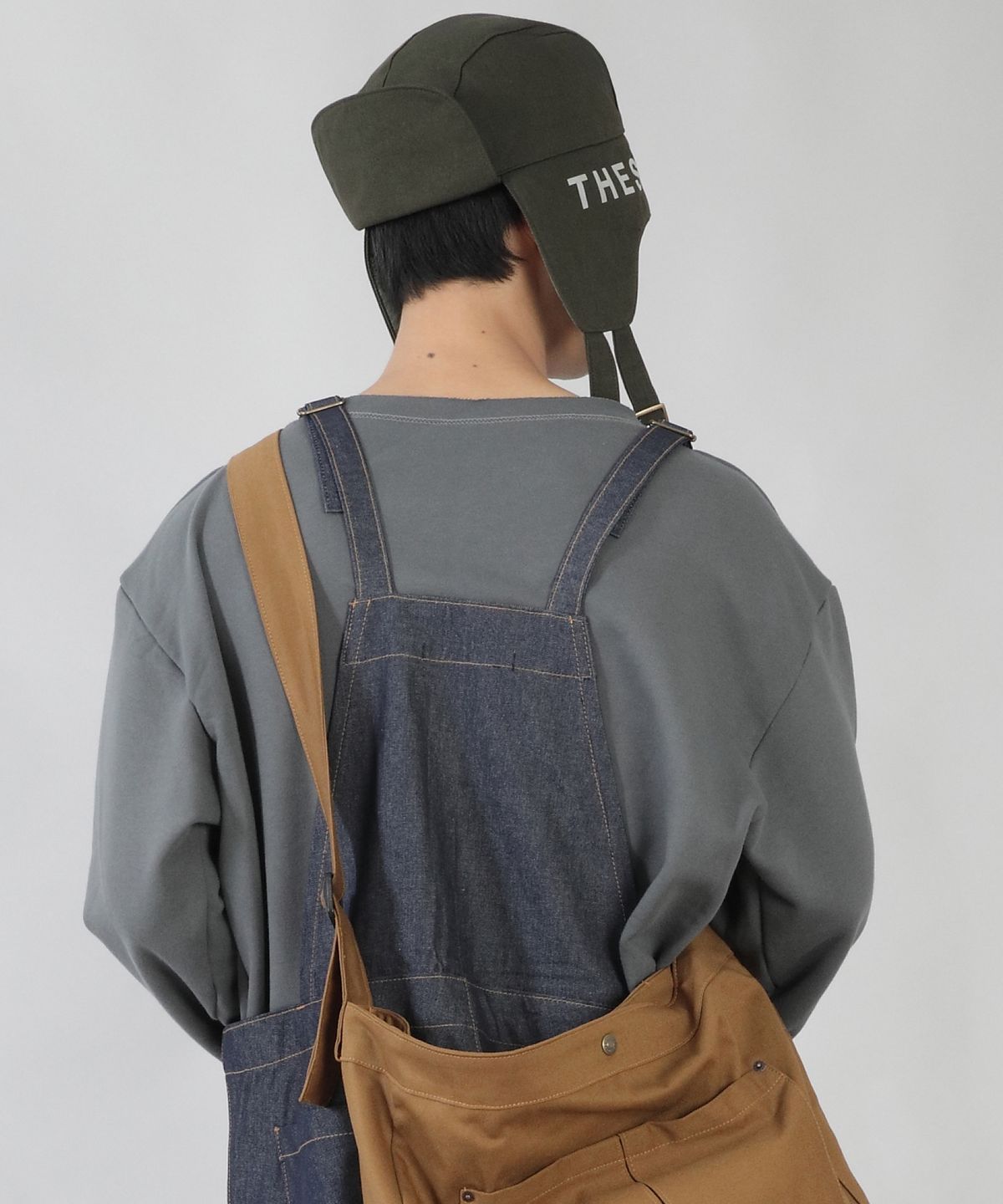 세인트크루(SAINTCREW) 더블스트랩 패딩 로고 트루퍼햇 DSP-1503 카키