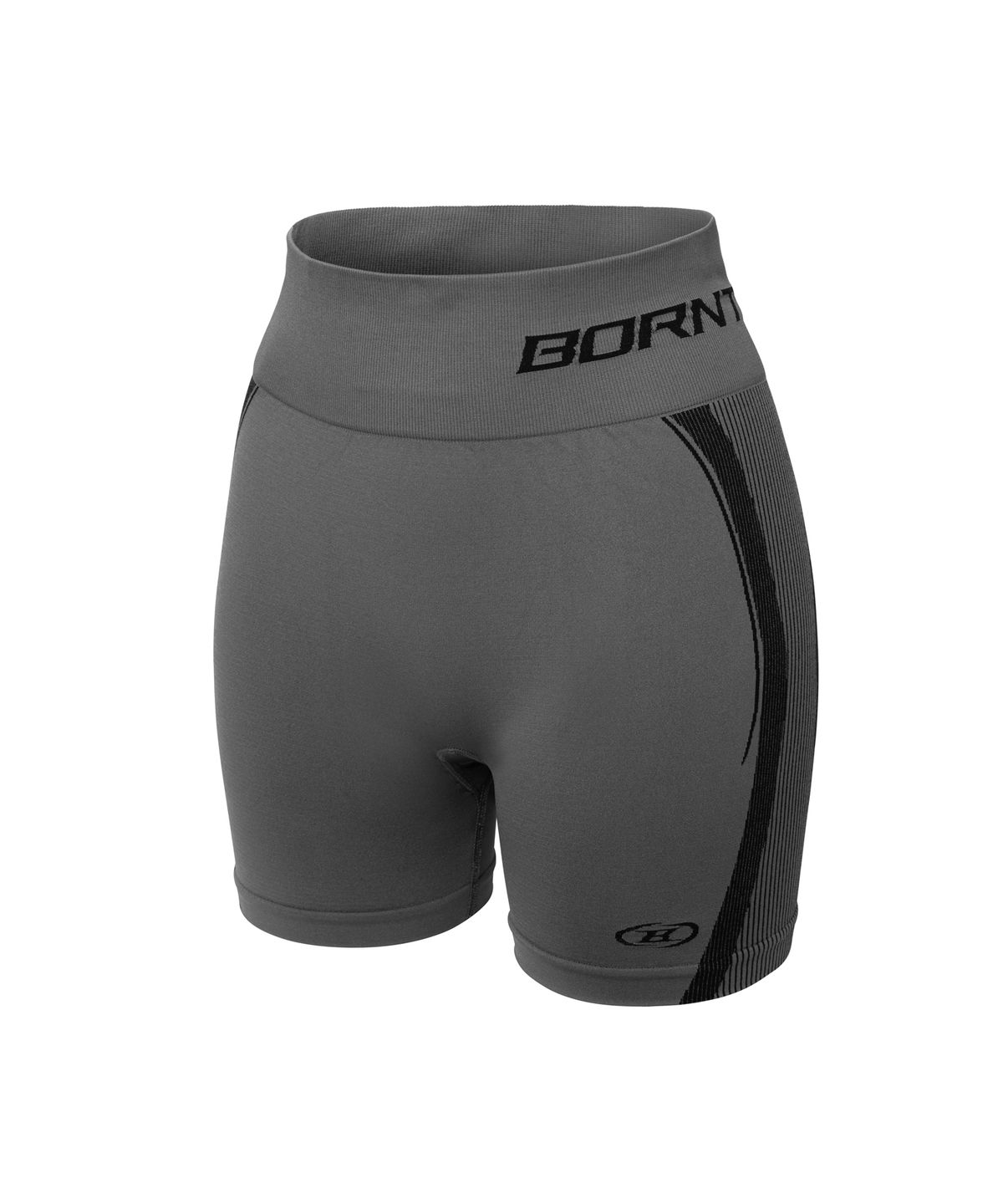 본투윈(BORN TO WIN) W SYMBOL B ECLIPSE SEAMLESS 3.5 BIKER SHORTS [CHARCOAL]