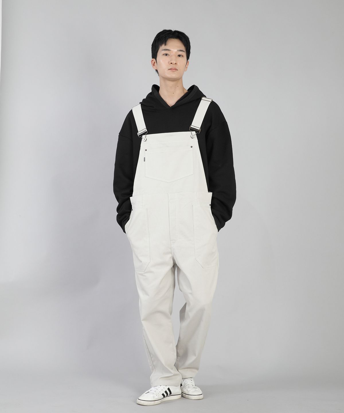 세인트크루(SAINTCREW) 미니멀 오버핏 후드티 MOH-867 블랙