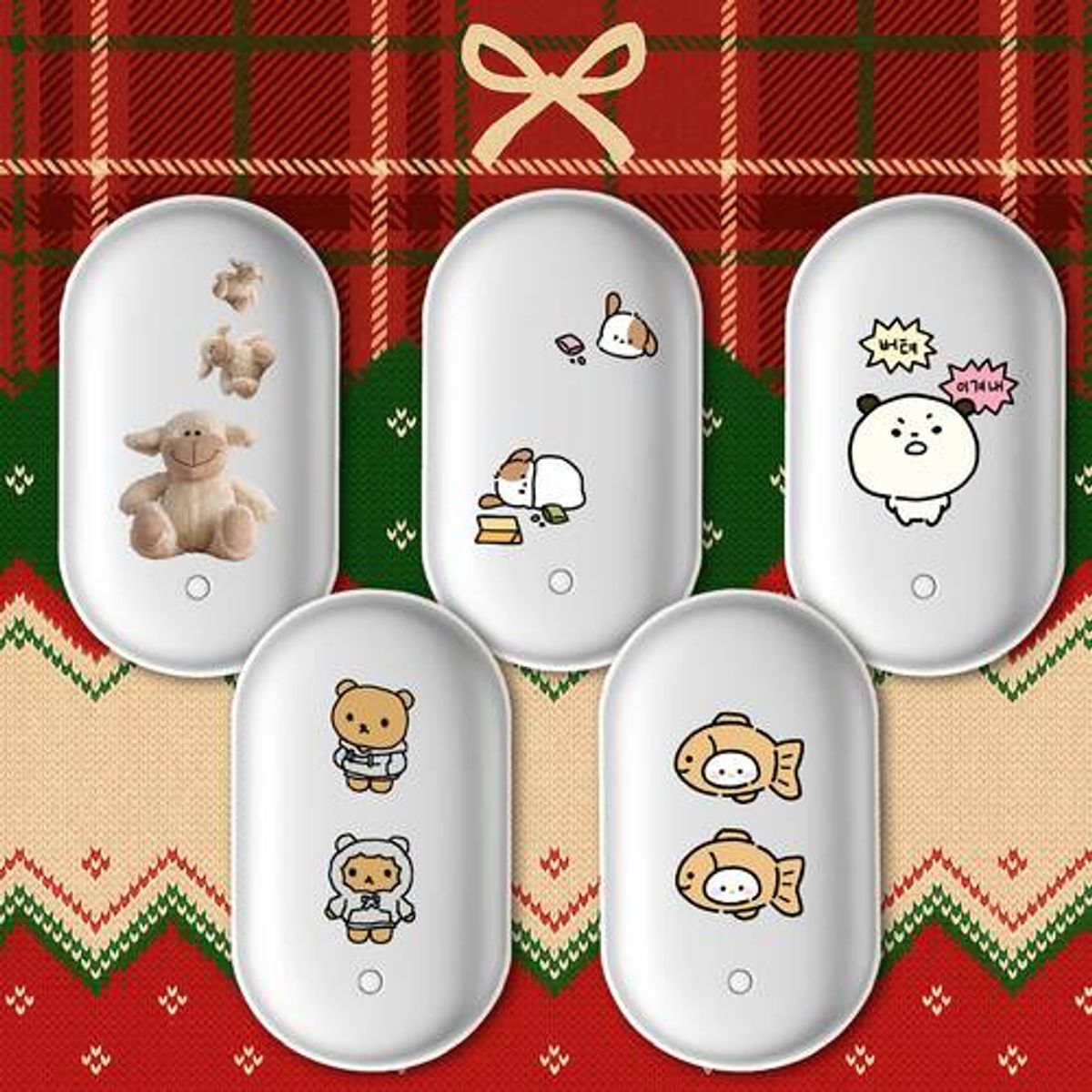 이레케이스앤굿즈(IRECASEGOODS) 캐릭터 양면 손난로 보조배터리겸용 5000mAh 충전식 [선물증정]
