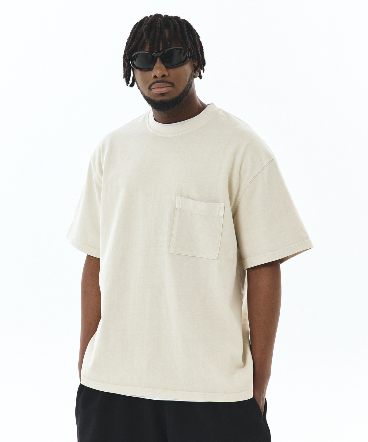 레어 온 레어(RARE ON RARE) 무지 포켓 티셔츠